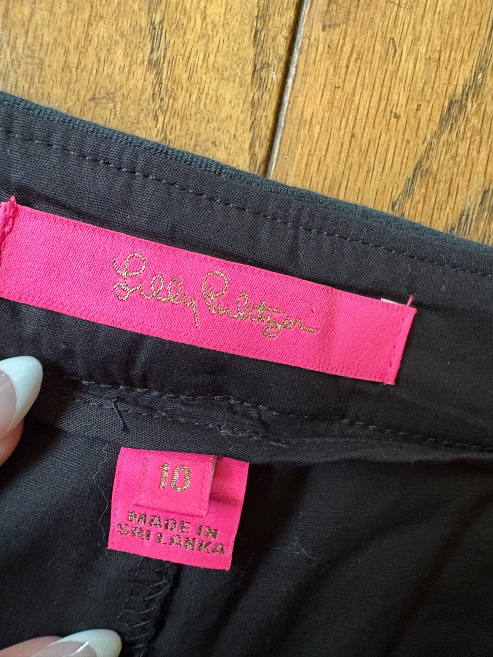 Lilly Pulitzer Black Scalloped Hem Skort - Picture 3 of 3